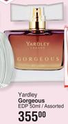 Yardley Gorgeous EDP Assorted-50ml
