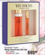 Elizabeth Taylor White Diamonds Gift Set EDT-100ml Plus EDT 15ml