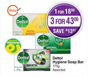 Dettol Hygiene Soap Bar Assorted-175g