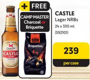 Castle Lager NRBs-24 x 330ml Per Case