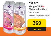Esprit Mango Chilli Or Watermelon Cans-24 x 500ml Per Case