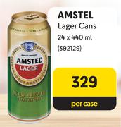 Amstel Lager Cans-24 x 440ml Per Case