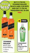 Johnnie Walker Black Label Scotch Whisky-2 x 750ml