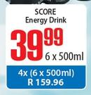 Score Energy Drink-6 x 500ml