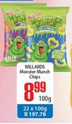 Willards Monster Munch Chips-100g