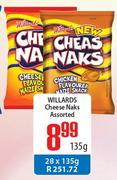 Willards Cheese Naks Assorted-135g