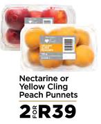 Nectarine Or Yellow Cling Peach Punnets-For 2