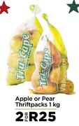 Apple Or Pear Thriftpacks-For 2 x 1Kg