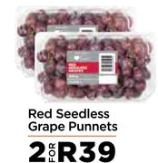 Red Seedless Grape Punnets-For 2
