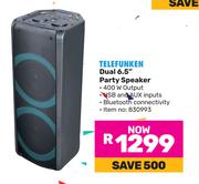 Telefunken Dual 6.5" Party Speaker