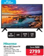 Hisense 80cm (32") HD Ready LED Smart TV 32A4K