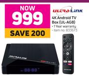 Ultra Link 4K Android TV Box UL-AGB 