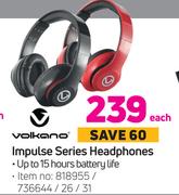 Volkano Impilse Series Headphone-Each