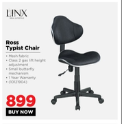 linx ross typist chair