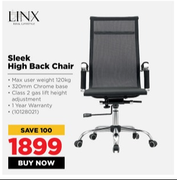 Linx Sleek High Back Chair