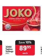 Joko Tagless Teabags-200's Each
