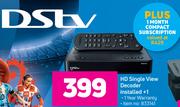 DStv HD Single View Standalone Decoder + 1 Month DStv Compact Subscription