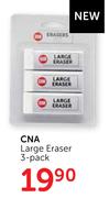 CNA Large Eraser 3-Pack