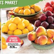 Nectarines, Dessrt Peaches, Plums Or Yellow Cling Peaches-Per kg
