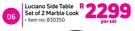 Luciano Side Table Set Of 2 Marble Look-Per Set