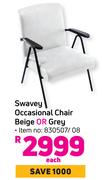 Swavey Occasional Chair Beige Or Grey-Each