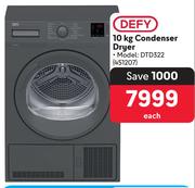 Defy 10Kg Condenser Dryer DTD322