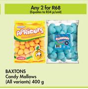 Baxtons Candy Mallows (All Variants)-For 2 x 400g      