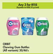 Orbit Chewing Gum Bottles (All Variants)-For 3 x 30/46's