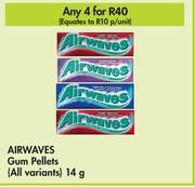 Airwaves Gum Pellets (All Variants)-For 4 x 14g