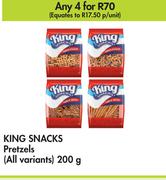 King Snacks Pretzels (All Variants)-For 4 x 200g