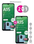2 x Oppo A15 4G Smartphone-On Smart Top Up XS+ + On Promo 65