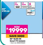 Hisense 85"(215 cm) QLED 4K Smart TV 85Q6N