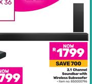 Hisense 2.1 Channel Soundbar With Wireless Subwoofer
