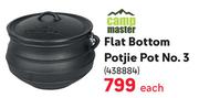 Camp Master Flat Bottom Potjie Pot No.3
