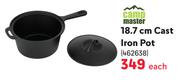 Camp Master 18.7cm Cast Iron Pot-Each