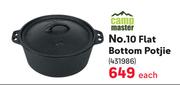 Camp Master No.10 Flat Bottom Potjie
