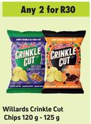 Willards Crinkle Cut Chips-For 2 x 120g-125g
