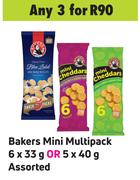 Bakers Mini Multipack Assorted 6 x 33g Or 5 x 40g-For 3