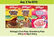 Kellogg's Coco Pops, Strawberry Pops 350g Or Big 5 340g-For 3