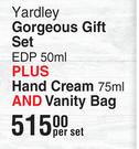 Yardley Gorgeous Gift Set EDP-50ml Per Set