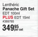 Lentheric Panache Gift Set EDT 100ml Plus EDT 15ml-Per Set