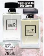 Eau'd EDP Assorted-100ml Each