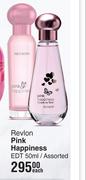 Revlon Pink Happiness EDT Assorted-50ml Each