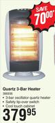 Goldair Quartz 3 Bar Heater