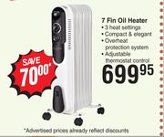 Elektra 7 Fin Oil Heater