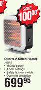 Goldair Quartz 2 Sided Heater