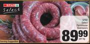 Spar Select Farmhouse Boerewors-Per Kg