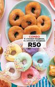 6 x Fondant Doughnuts, 6 x Cinnamon Doughnuts-Combo