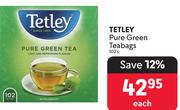 Tetley Pure Green Teabags-102's Each
