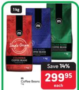 M Coffee Beans-1Kg Each